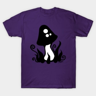 Black mushroom T-Shirt